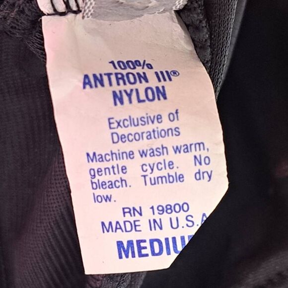 Ashley Taylor Vintage 80s Sheer Flower and Lace One Piece Bodysuit size Medium B - Picture 7 of 7